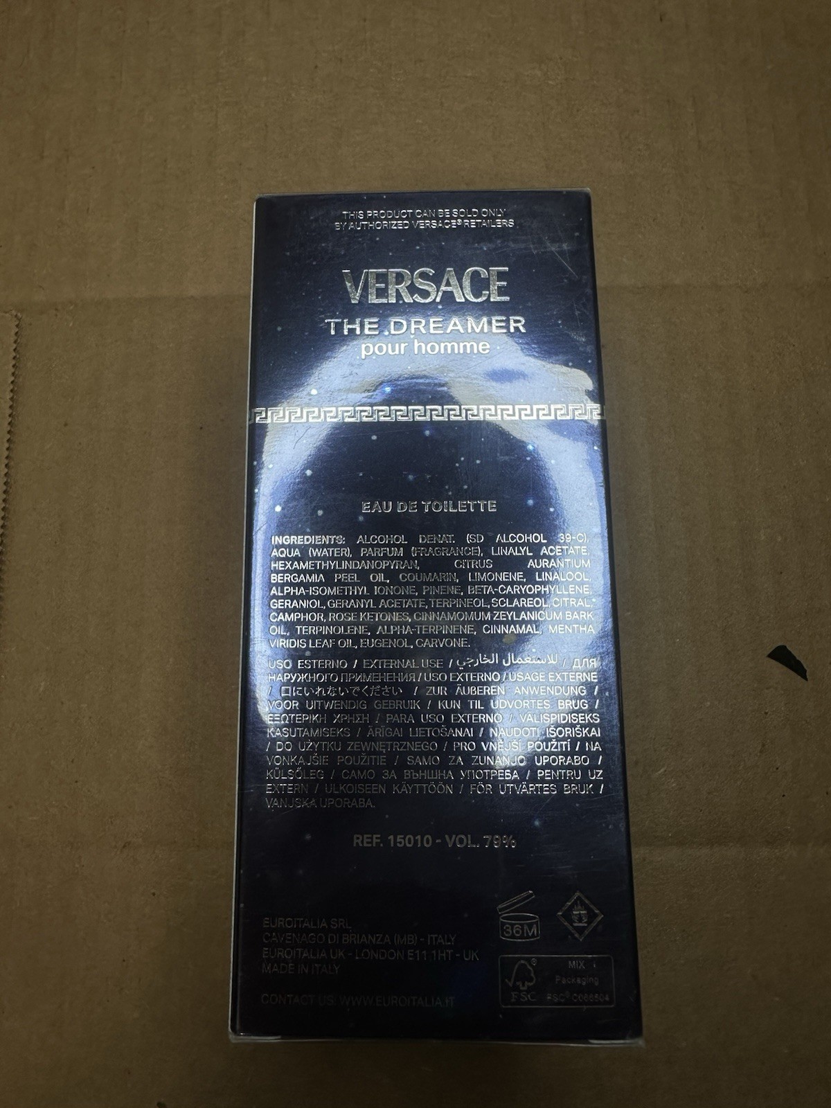Versace Dream Catcher Eau de Toilette 3.4 fl oz for Men New Sealed Box