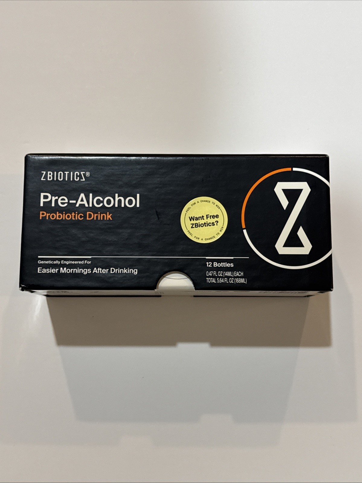 12 Pack Probiotic Feel Better After Drinking ZBiotics 0.47 Fl Oz Wake Refreshed