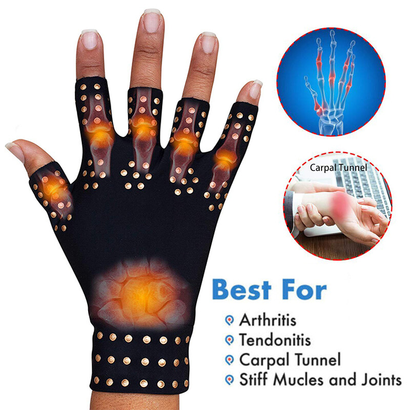 Magnetic Compression Arthritis Gloves Carpal Tunnel Hand Support Pain Relief US