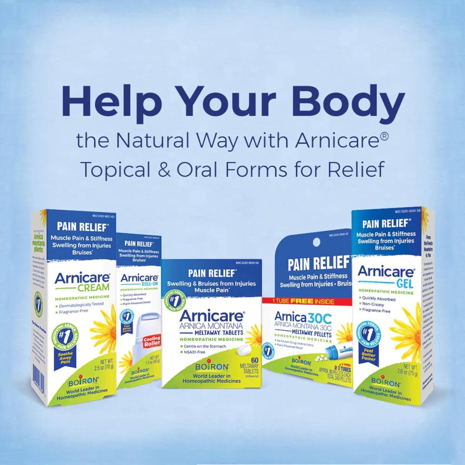 Natural Arnica Gel for Pain & Inflammation Relief