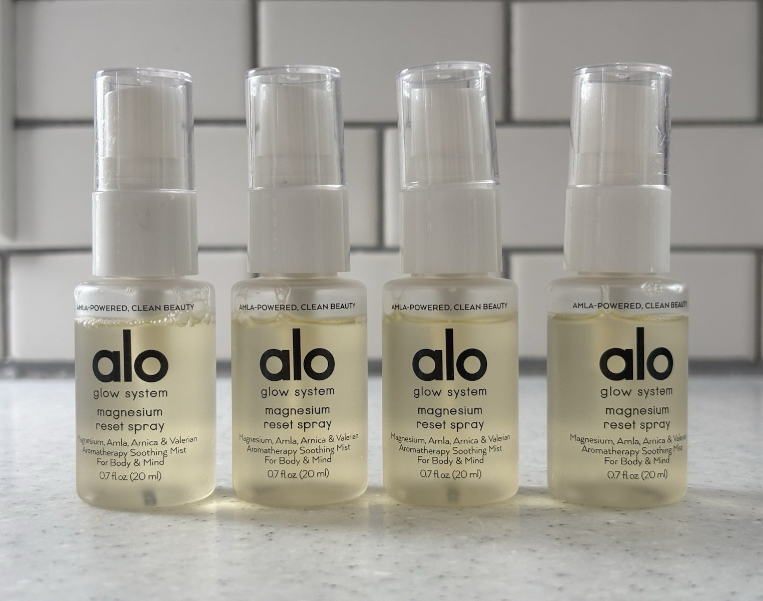 Lot of 4 Alo Yoga Magnesium Reset Spray Travel Size 0.7 fl oz (20 mL) NEW