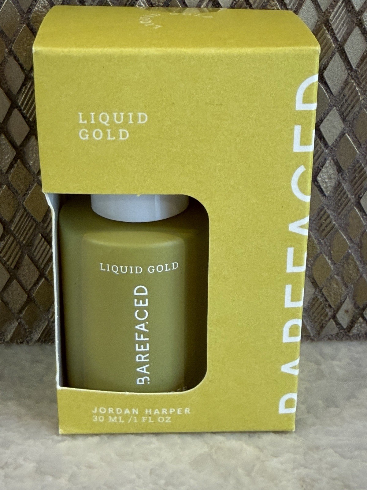 Barefaced LIQUID GOLD by Jordan Harper 30mL / 1 oz Anti-Aging Serum New in Box