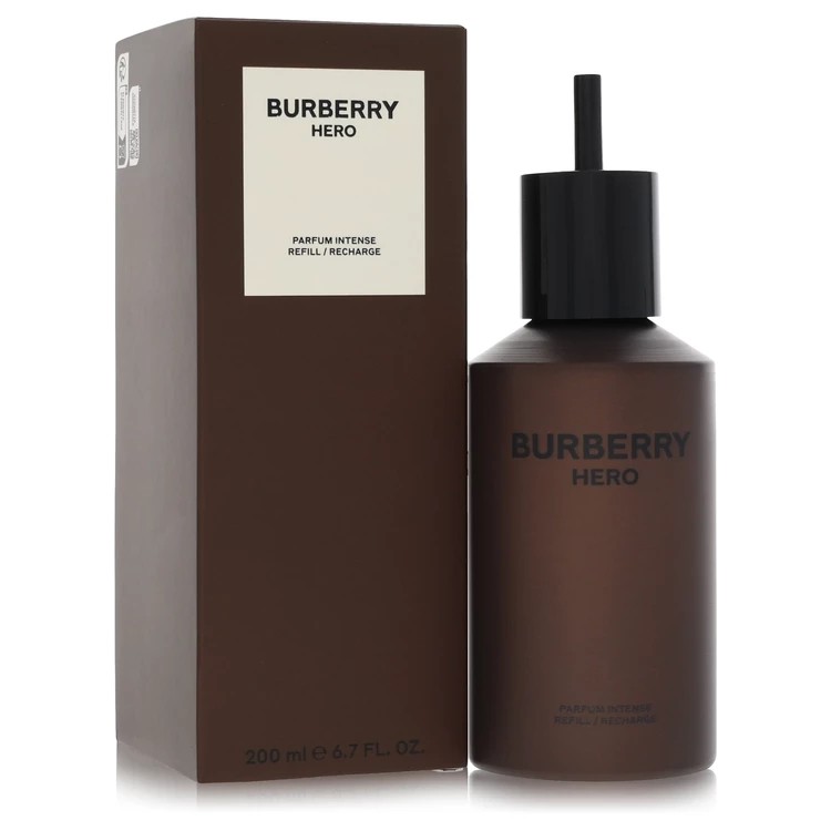Burberry Hero Eau De Parfum Refill 6.7oz/200ml for Men Woody Spicy Citrus Scent