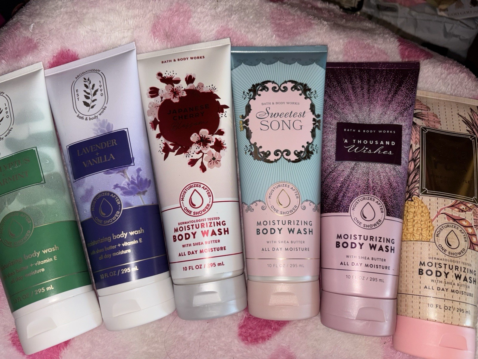 Bath & Body Works Aromatherapy Moisturizing Body Wash 10 fl oz, Assorted (6)