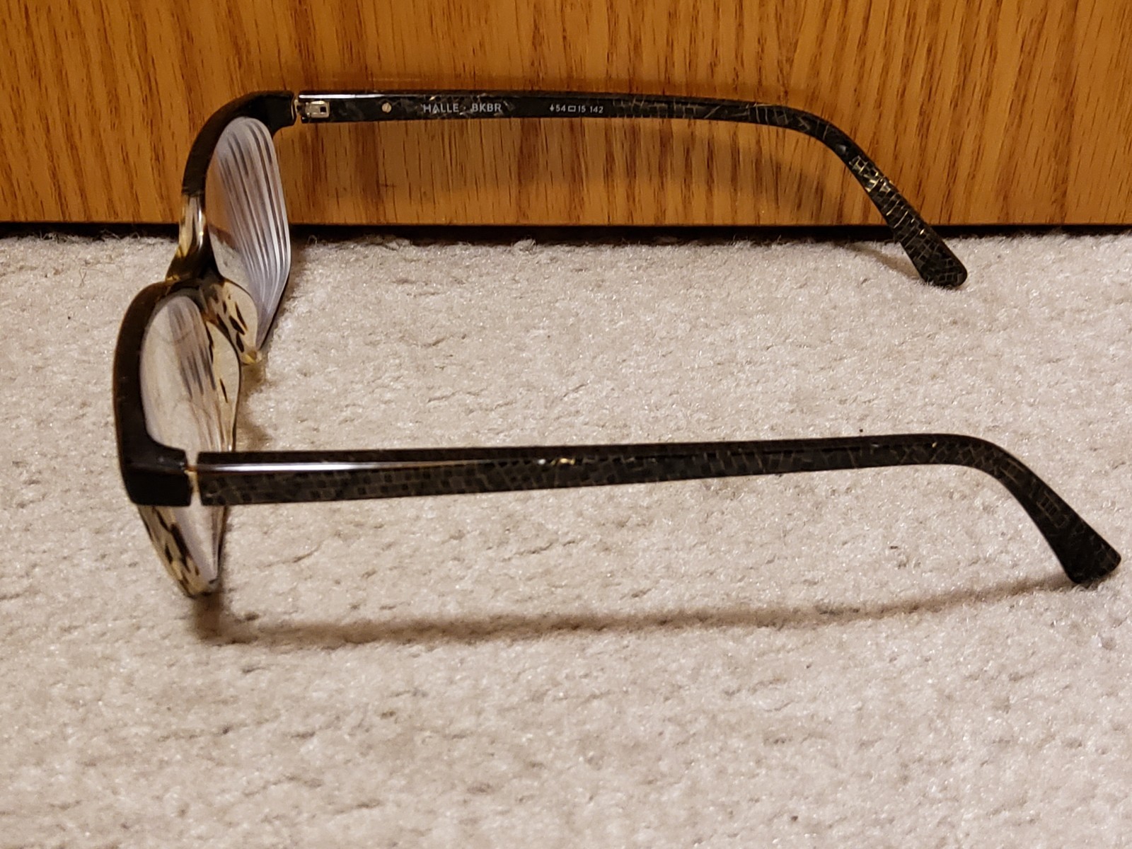 ETNIA BARCELONA “HALLE” Spain BKBR Crystal Tortoise Eyeglasses Frame 54-15-142