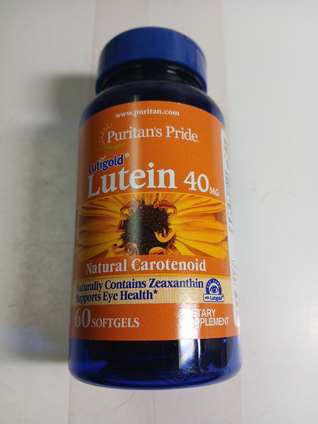 Puritans Pride Lutein 40 mg with Zeaxanthin Softgels 60 Count