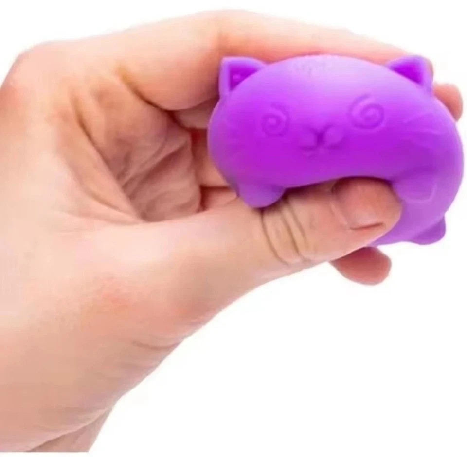Needoh cool Cat Squishy Sensory Fidget Toy Slow Rising Stress Relief Squeeze TOY