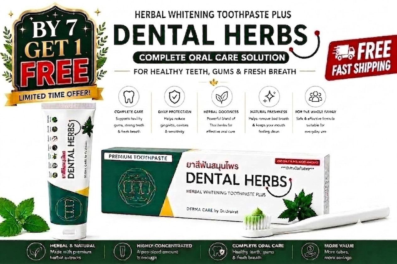 Dental Herbs Herbal Toothpaste Plus Dr Urairat Buy 7 Get 1 FREE Fast Shipping