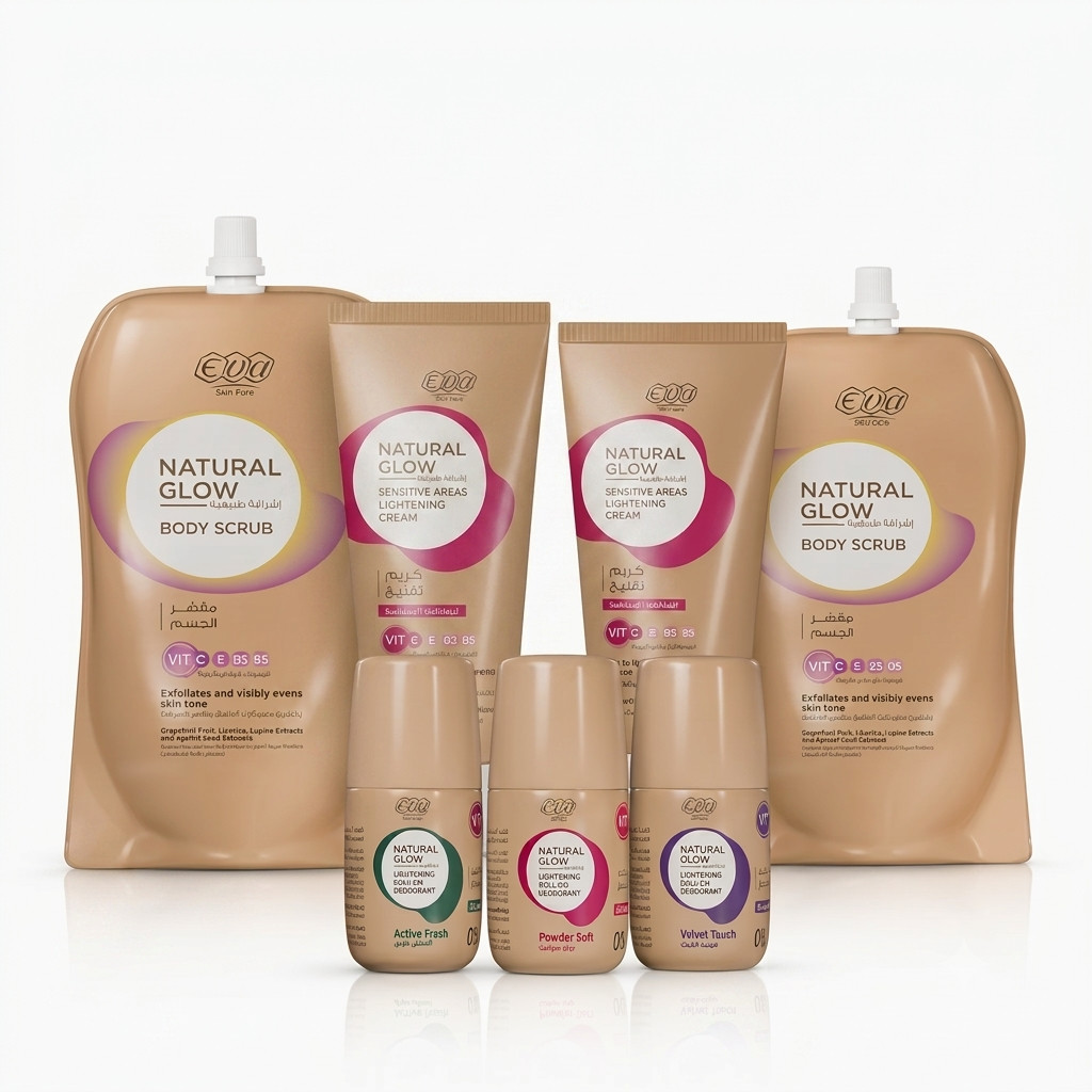 Eva Intimate Care & Body Skincare Set 7PCS Cream Scrub Roll-On Egypt
