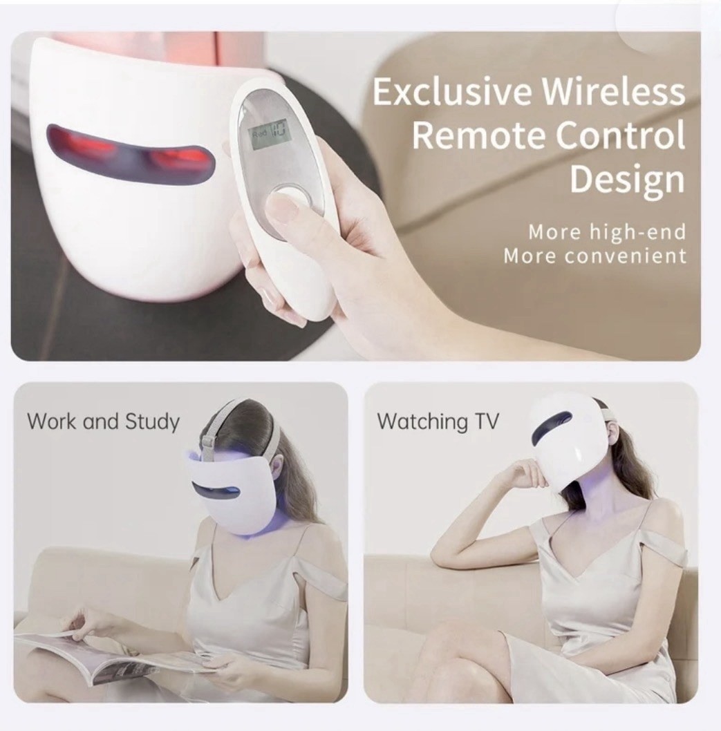 HIME SAMA LED Face Mask 8-Color Wireless Light for Skincare ACE RB-081 New