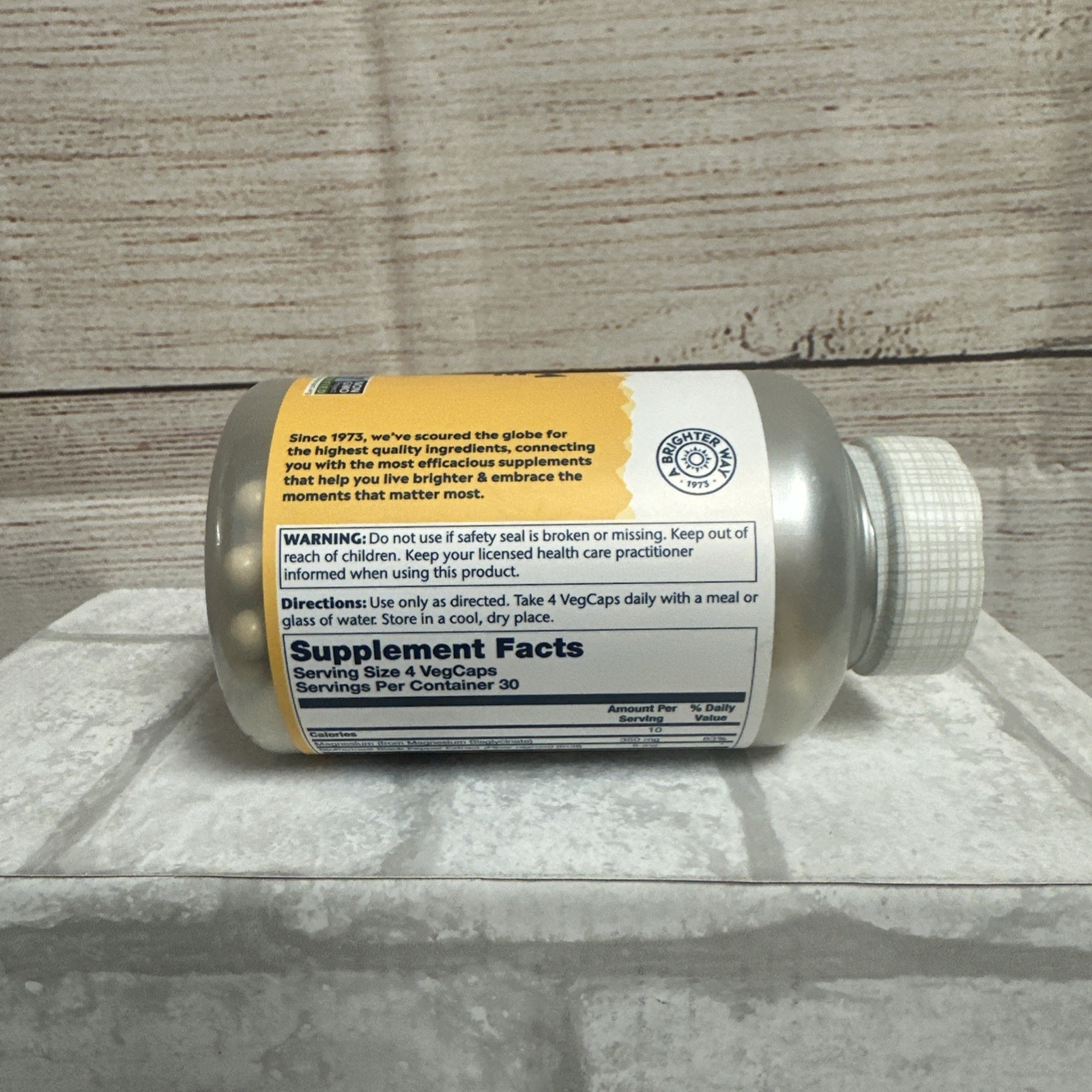 10/28+ SOLARAY Magnesium Glycinate Capsules, Chelated Magnesium Bisglycinate
