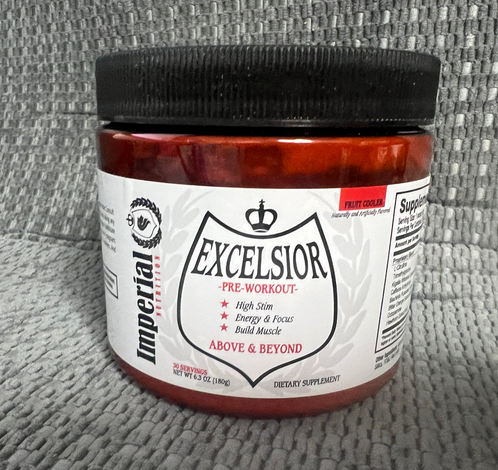 Excelsior Pre Workout 09/2028 One Scoop Missing. Predator Nutrition Europe