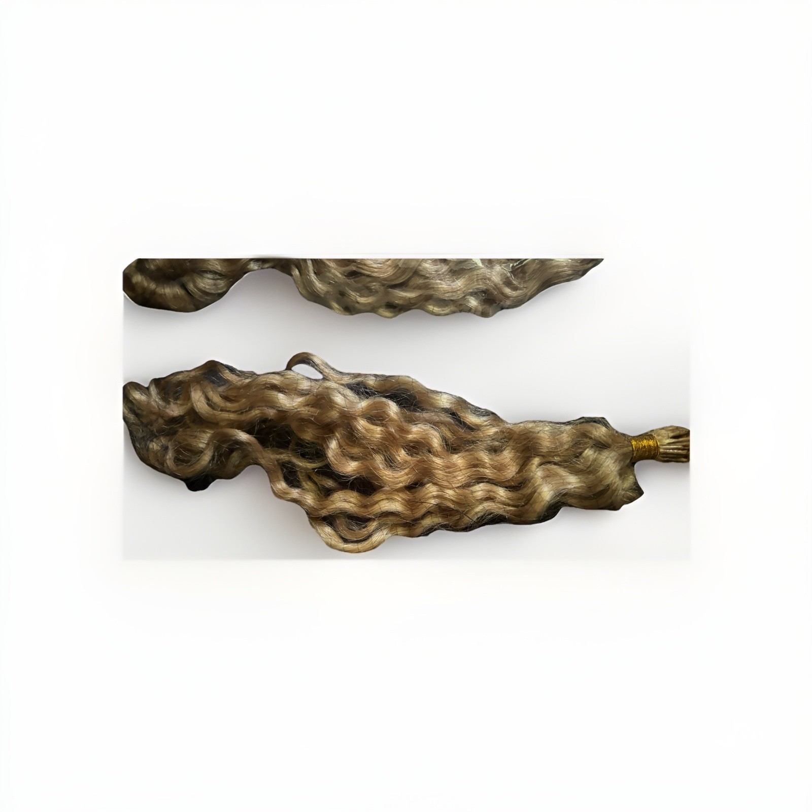 Feather Crochet Human Hair Extension Curly Texture, 18 Inch Blonde, BC-27P613