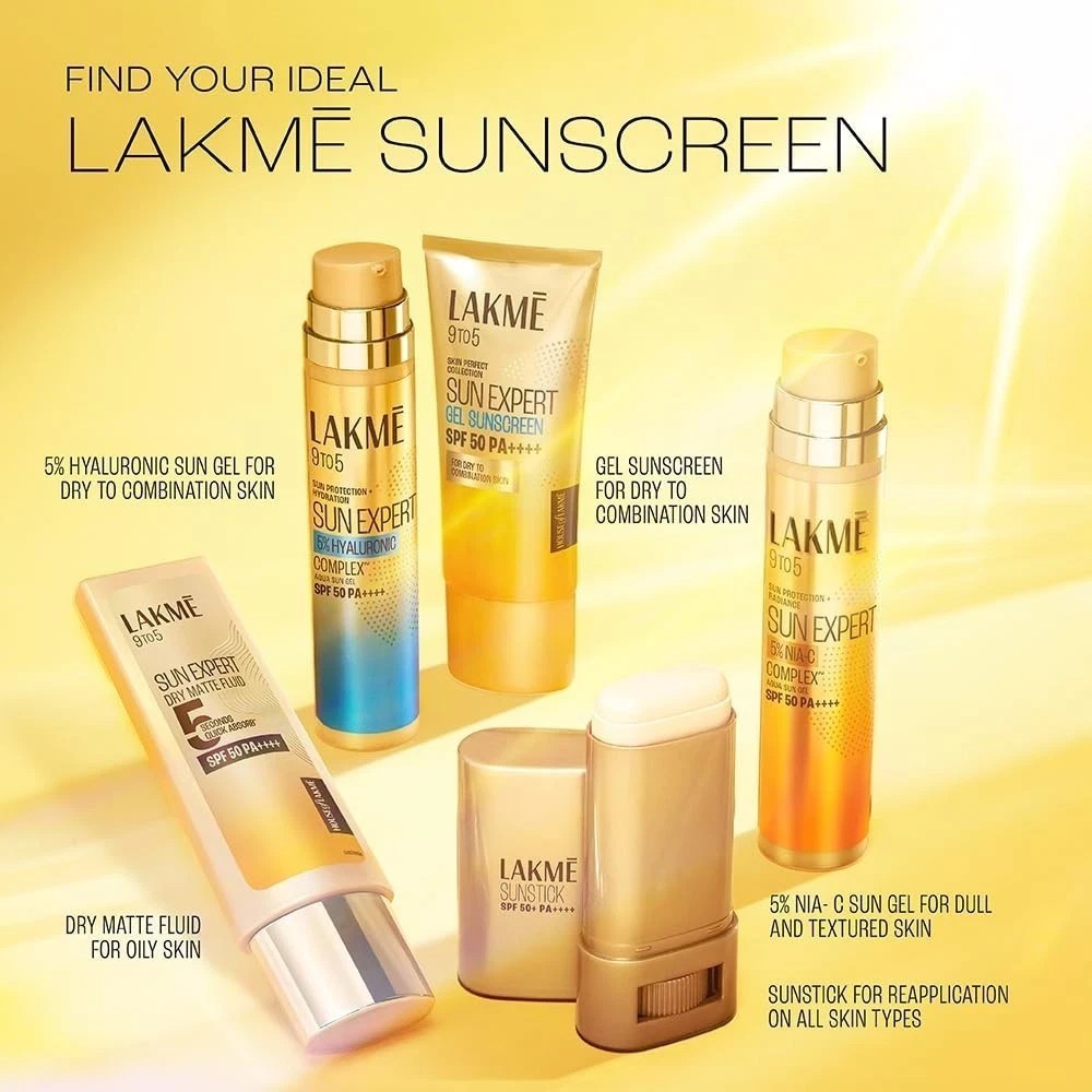 Lakmé Dry Mattex Sunscreen SPF 50 PA++++ Barrier Repair &Healthy Glow Fluid 50ml