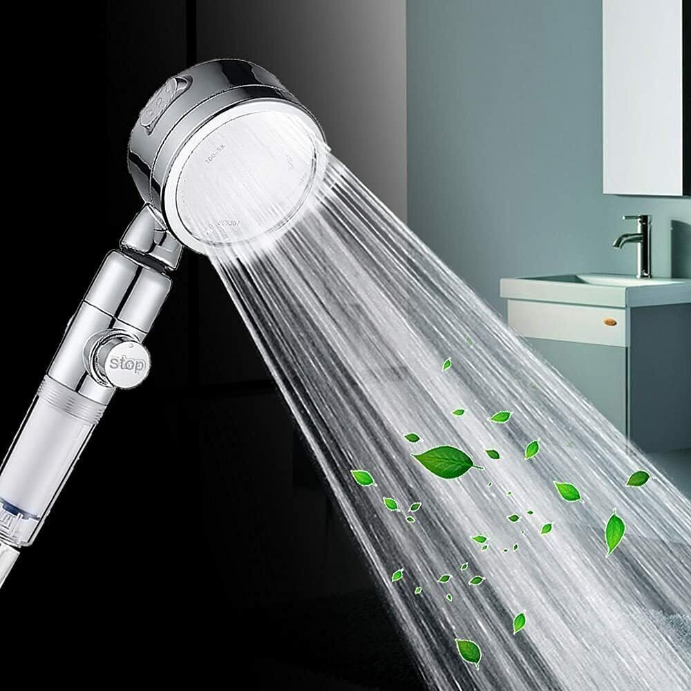 Shower Head,Filter Filtration High Pressure Water Saving 3Mode Soften&Save Water