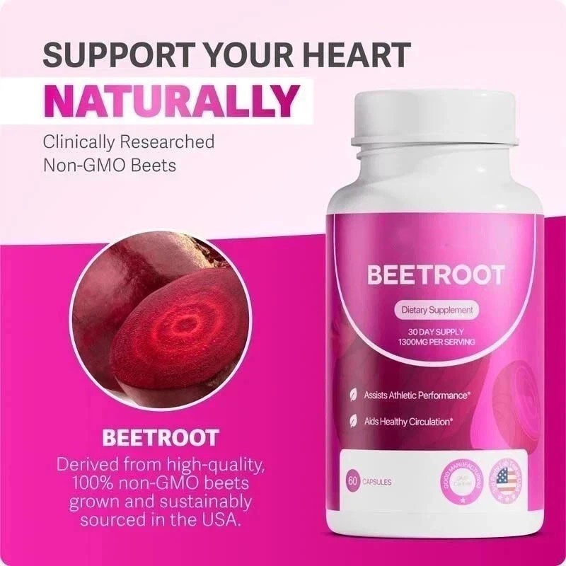 3/2pcs Rosabella Organic Beet Root Natural Energy Boost Blood Pressure