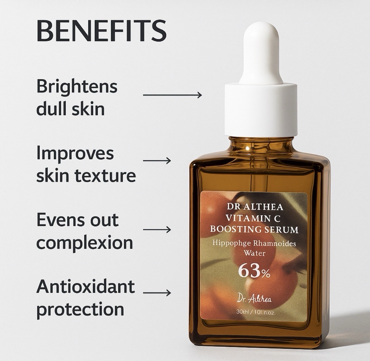 Dr.Althea Vitamin C Boosting Serum 30ml | Dark Spots & Uneven Skin Tone, RENEWED