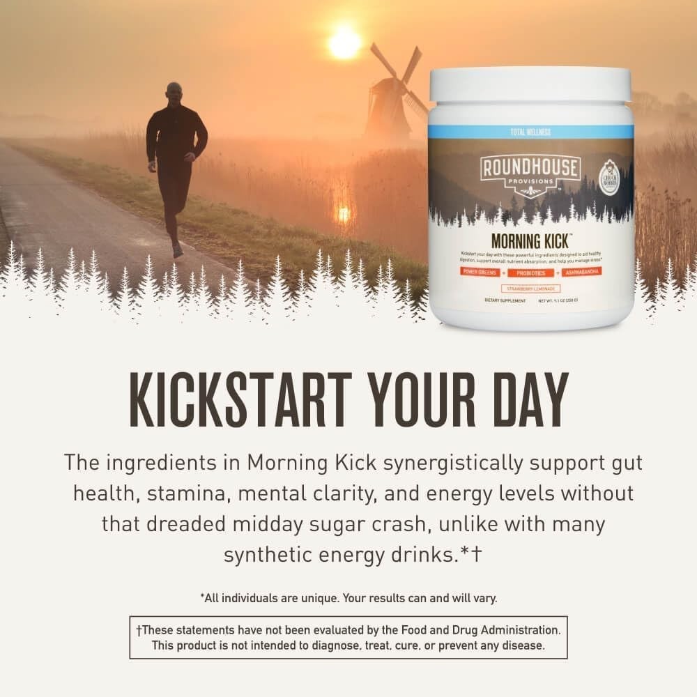 By Chuck Norris Morning Kick green Superfoods Powder Supplement with Ashwaganda