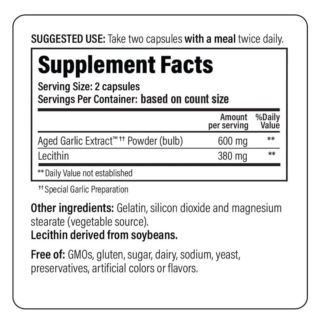 200 count Kyolic Aged Garlic Extract Formula 104, (Pack of 1), No Color
