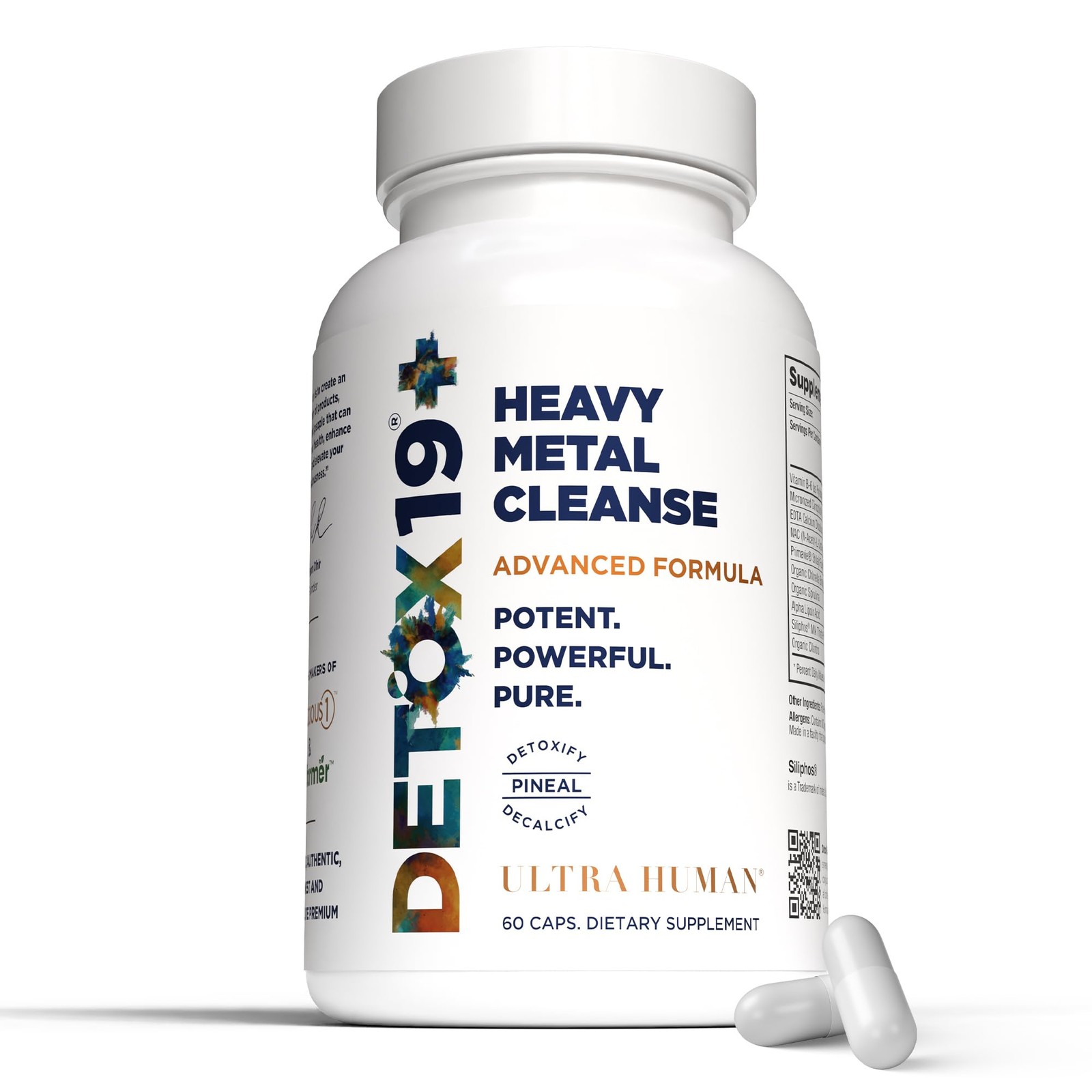 Ultra Human Daily Wellness Support – Heavy Metal Detox 1 Count (Pack of 60)