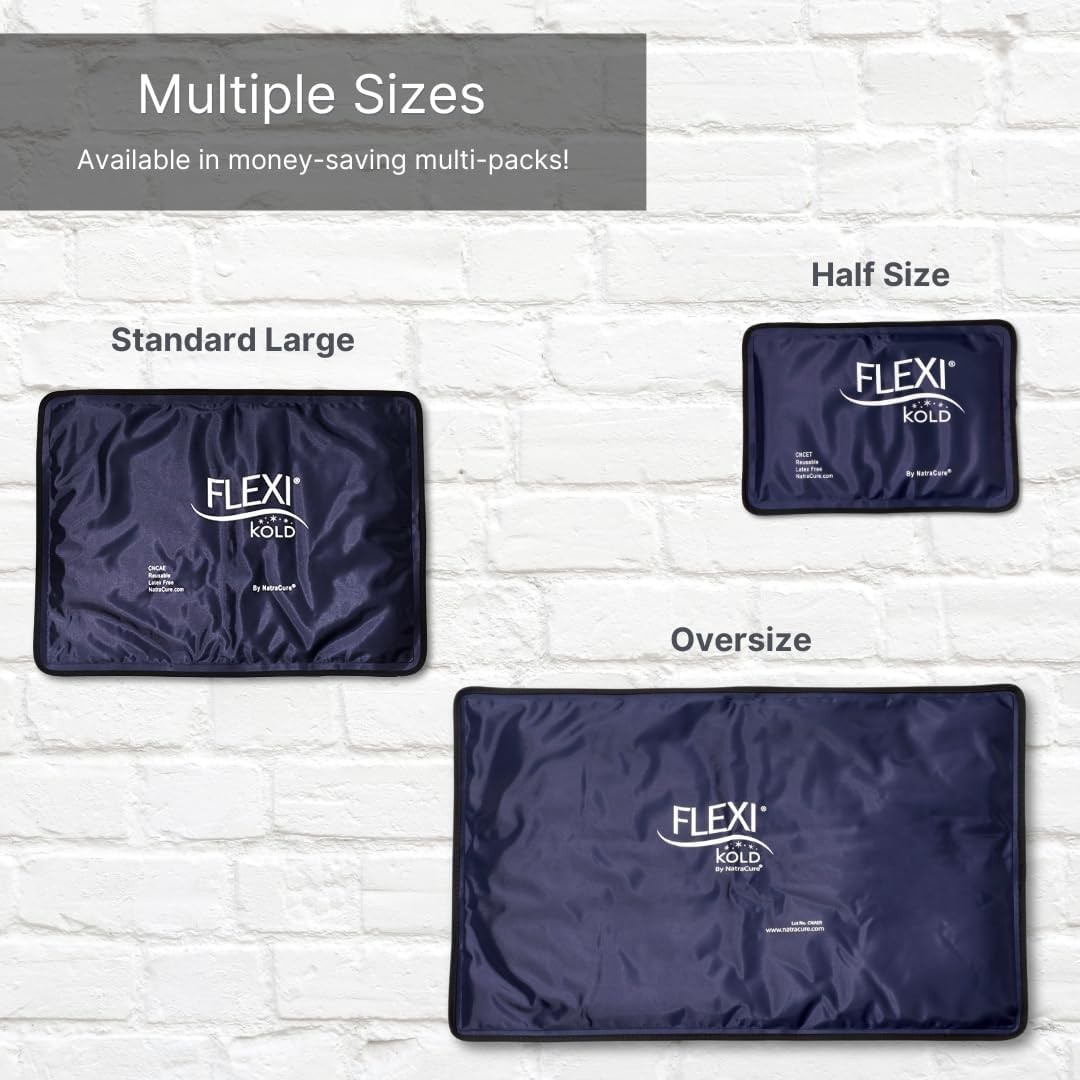 Colder for Longer: FlexiKold Reusable Gel Ice Pack for Feet & Body Injuries