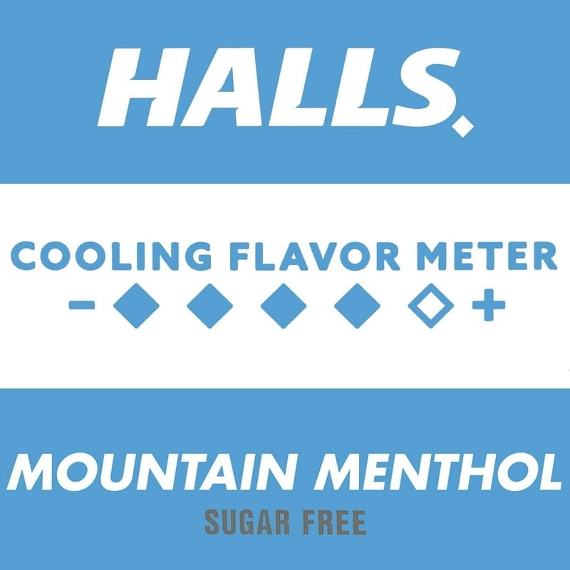 HALLS Relief Mountain Menthol Sugar Free Cough Drops, Economy Pack, 70 Ct