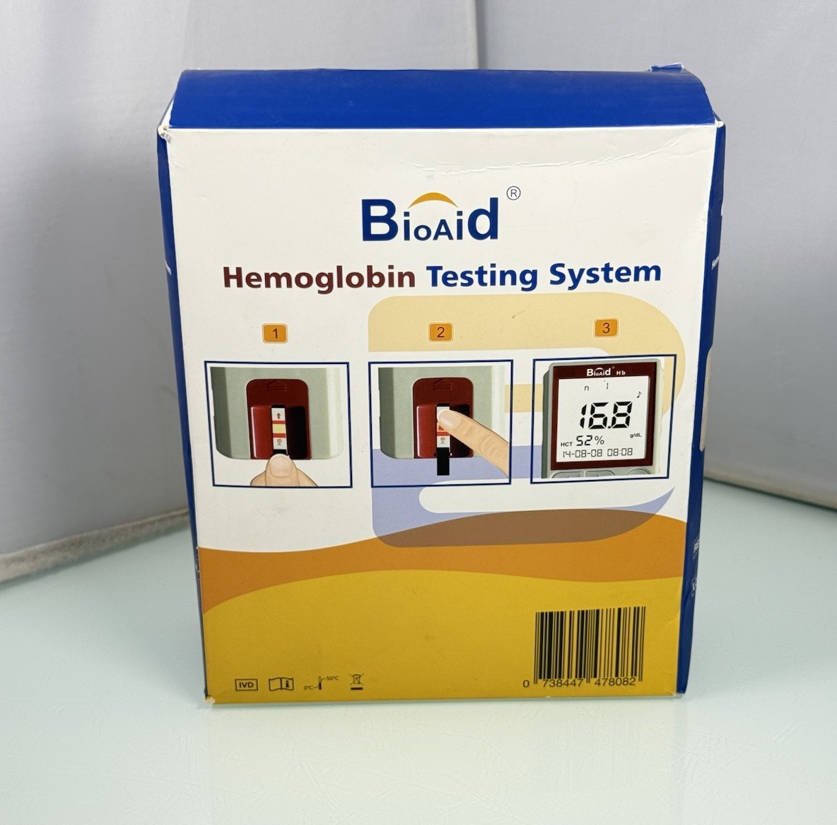 BioAid Hemoglobin Testing System Model BC-101 Portable w/ Case – New Open Box