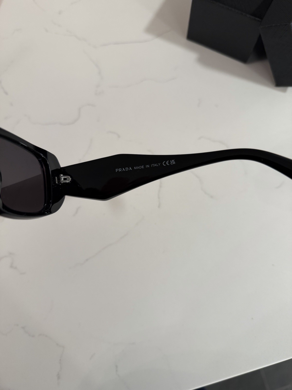 PRADA Milano Black Rectangle Glasses