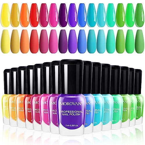 Bright Color 0.27oz Air Quick Dry Nail A1-Vibrant Rainbow