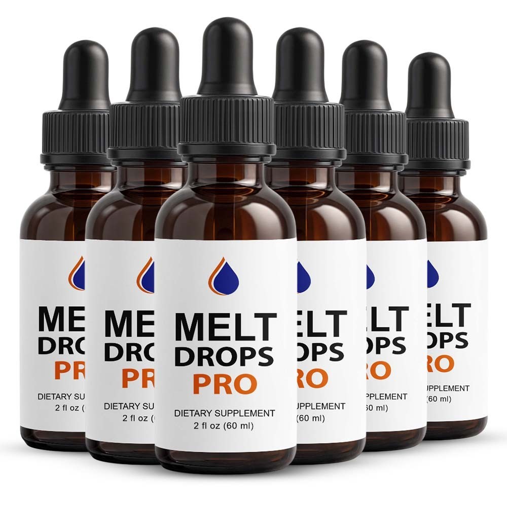 (6 Pack) Melt Drops Pro for Weight Loss – Premium Fat Burning Support Formula