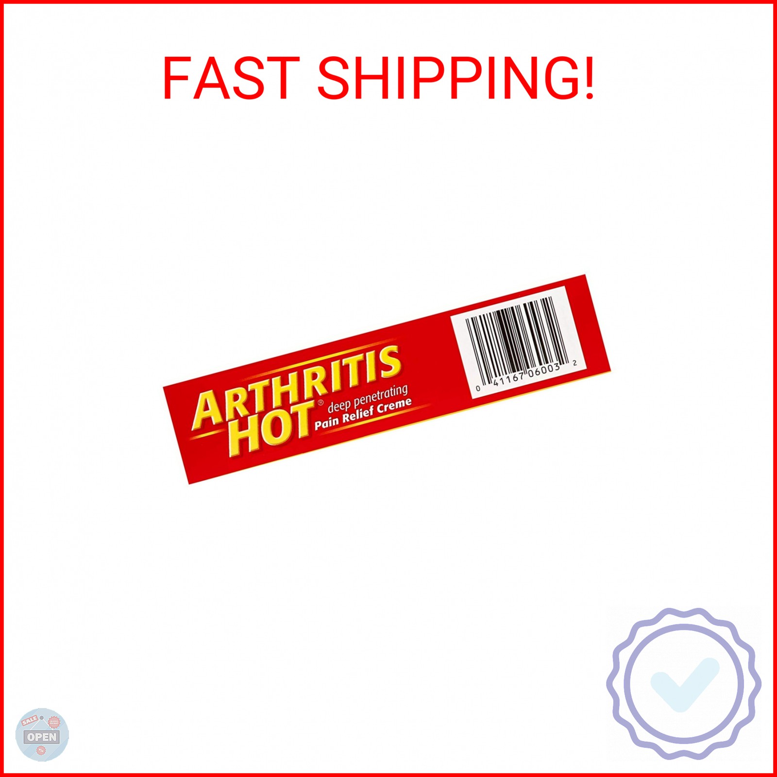 Arthritis Hot Pain Relief Creme-3, oz.