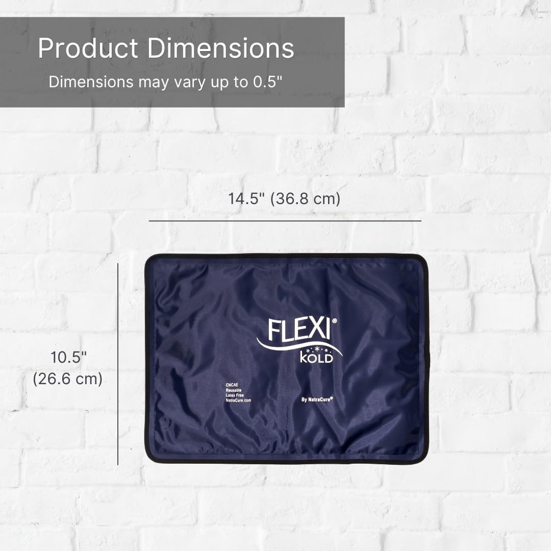 Large 10.5″ x 14.5″ FlexiKold Gel Ice Pack – Ultimate Cold Therapy for Injuries