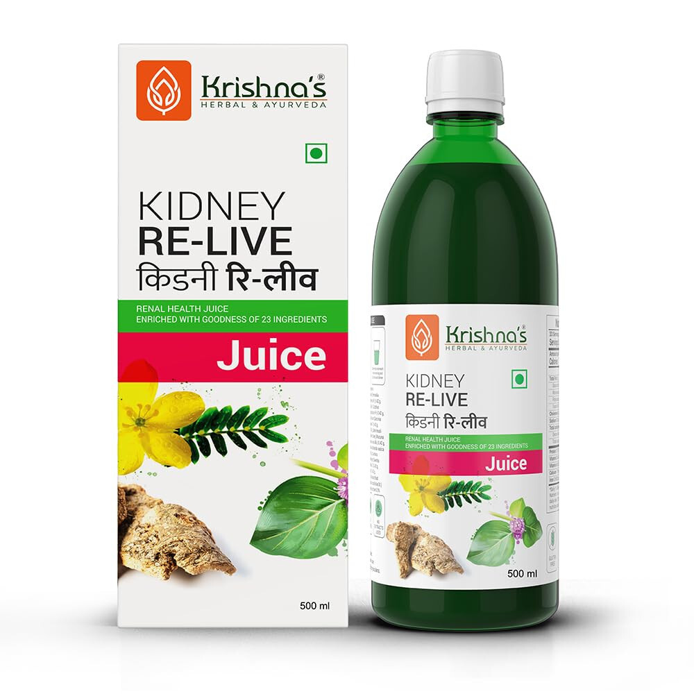 Krishna’s Herbal & Ayurvedic Kidney Re-Live Juice Sugar free Juice with No Added