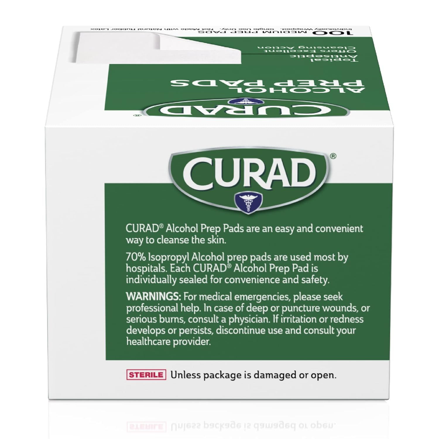 Alcohol Prep Pads (Pack of 4 Boxes) | 400 Pieces of Medium Isopropyl Alcohol Wip