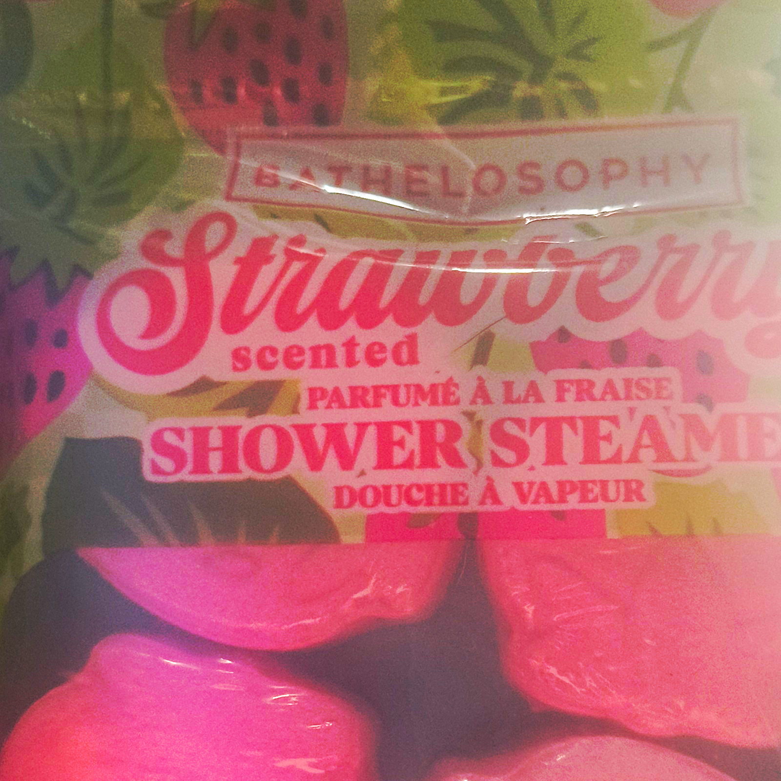 Bathelosophy Strawberry Scented Shower Steamer Strawberry Shape 0.7oz