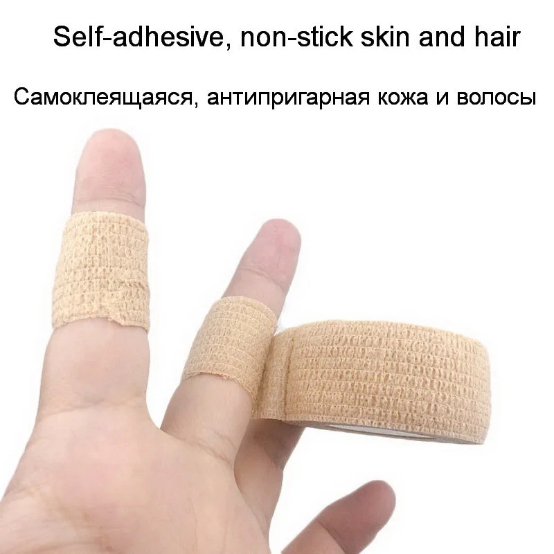 Self Adhesive Elastic Bandage Wrap Tape Finger Wrist Ankle Sports Pet Vet Tape