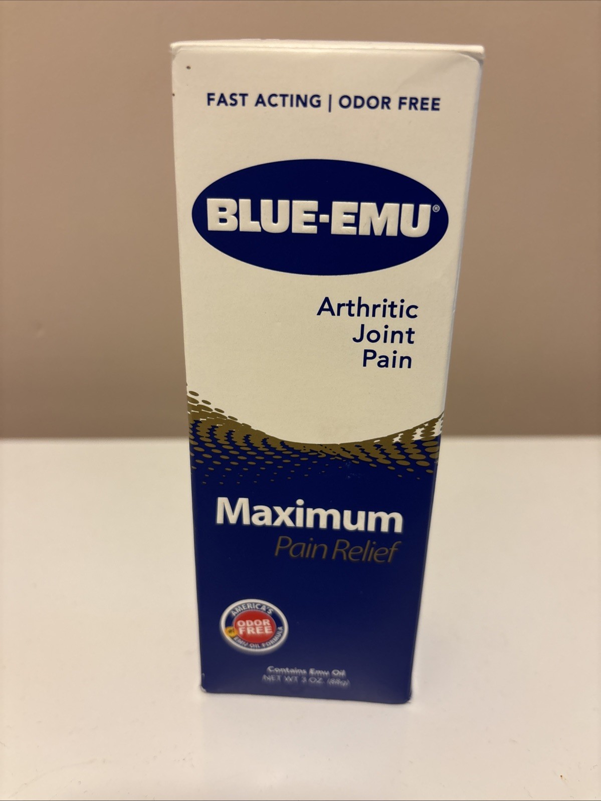 Blue-Emu Pain Relief Cream Maximum Arthritis with Emu Oil Deep Penetrating 3 oz