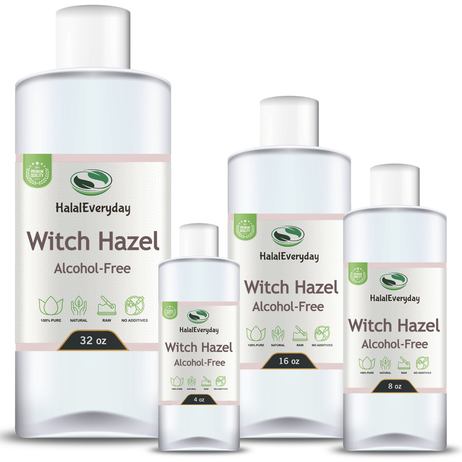 Witch Hazel Toner (Alcohol-Free) – 100% Pure Natural Facial Cleanser Oil Bulk