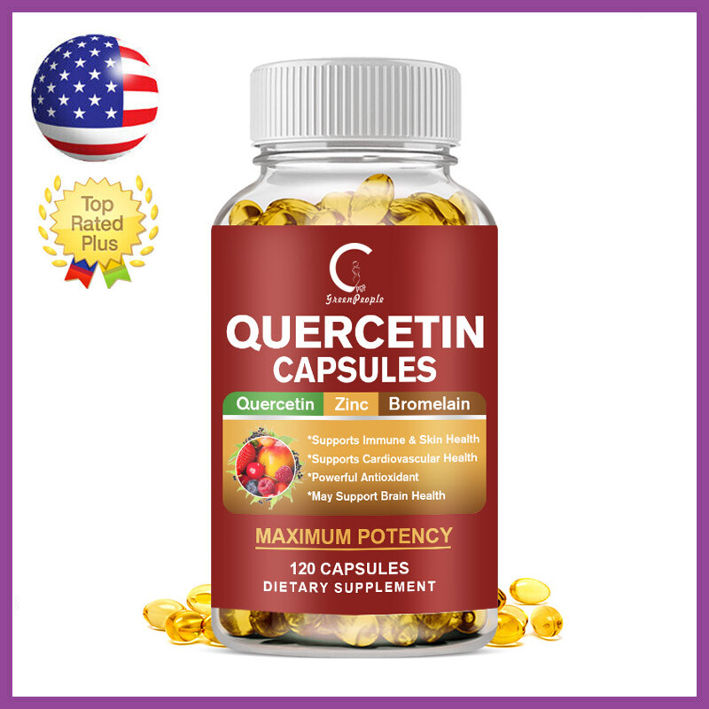 120 Capsules Quercetin with Bromelain – Premium Antioxidant Immune Support