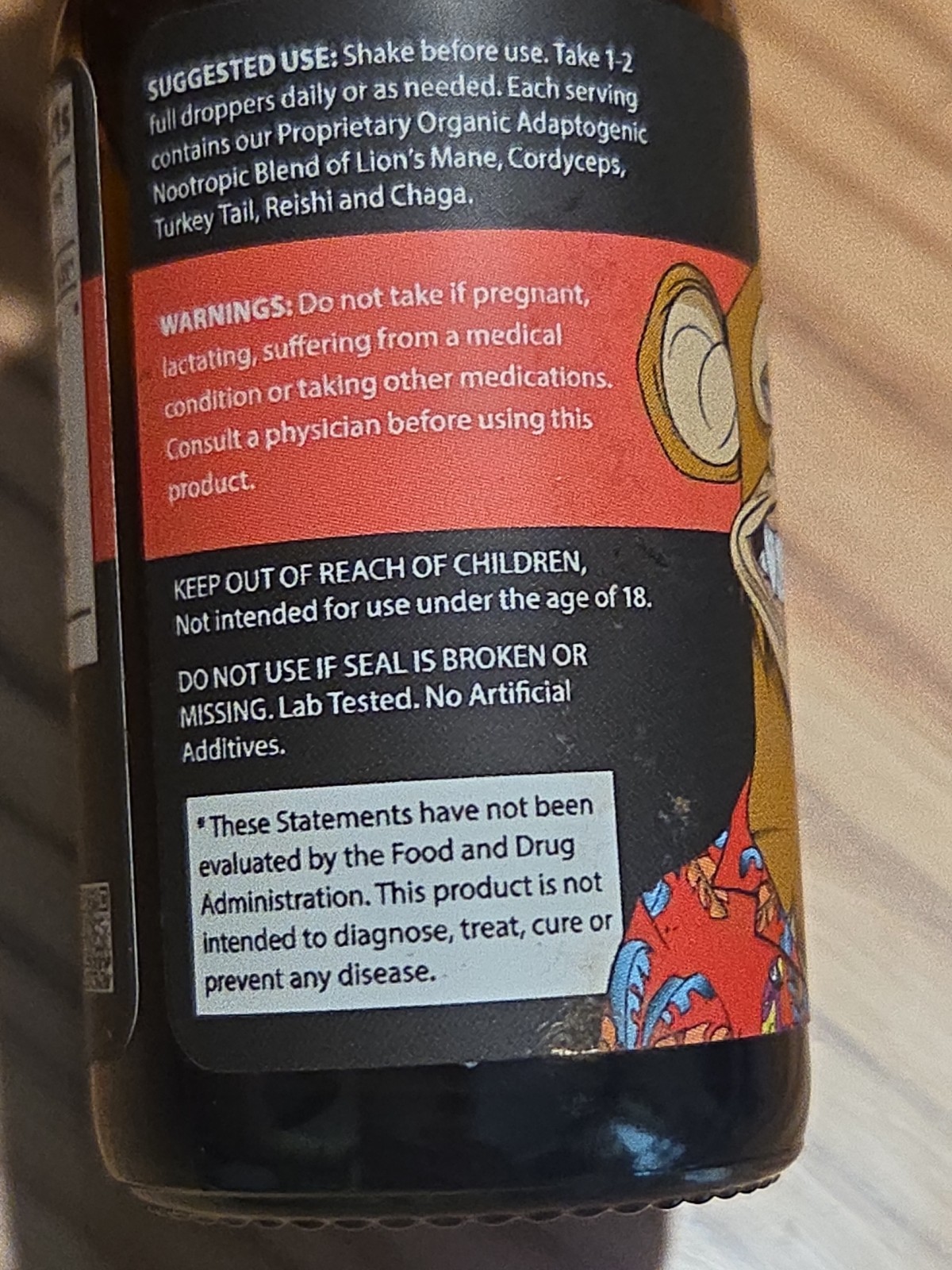 Apetropics Smart Drops Adaptogenic Mushroom Tincture PEACH WATERMELON 02/2026 EX