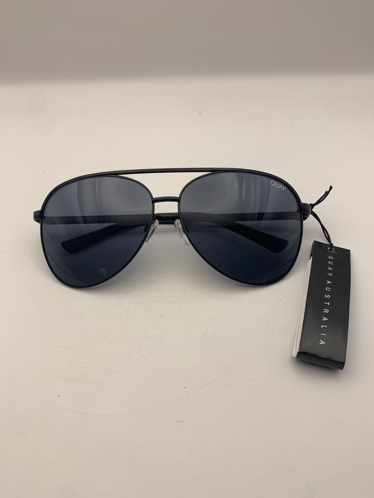 Quay Australia Eyeglasses VIVIENNE 126 Black Aviator Full Rim Metal Womens