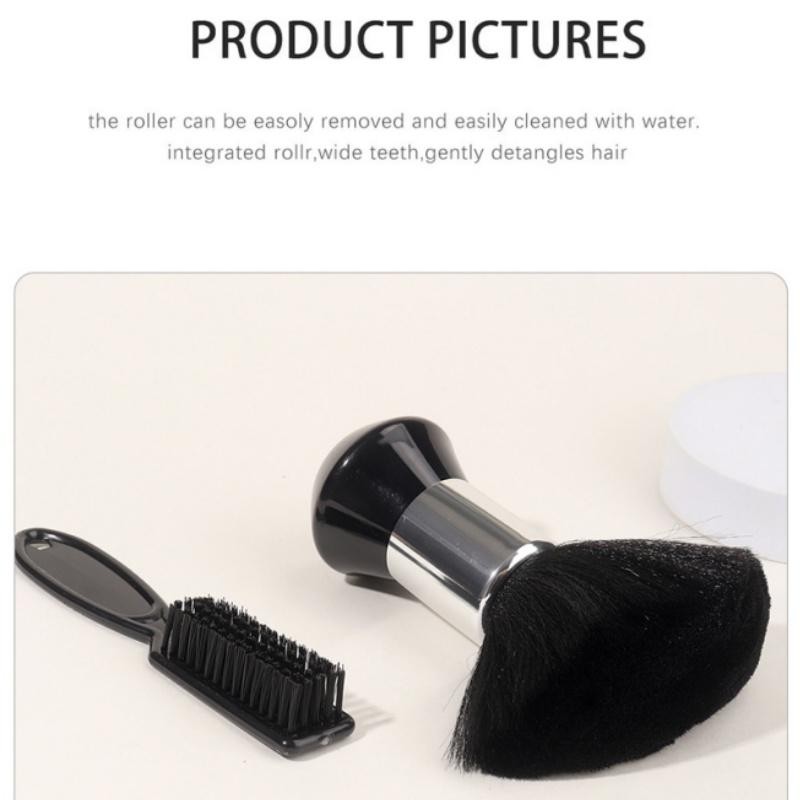 2 Pack Barber Brush Small Brushes Tool for Cleaning Trimmer Hair Clippers