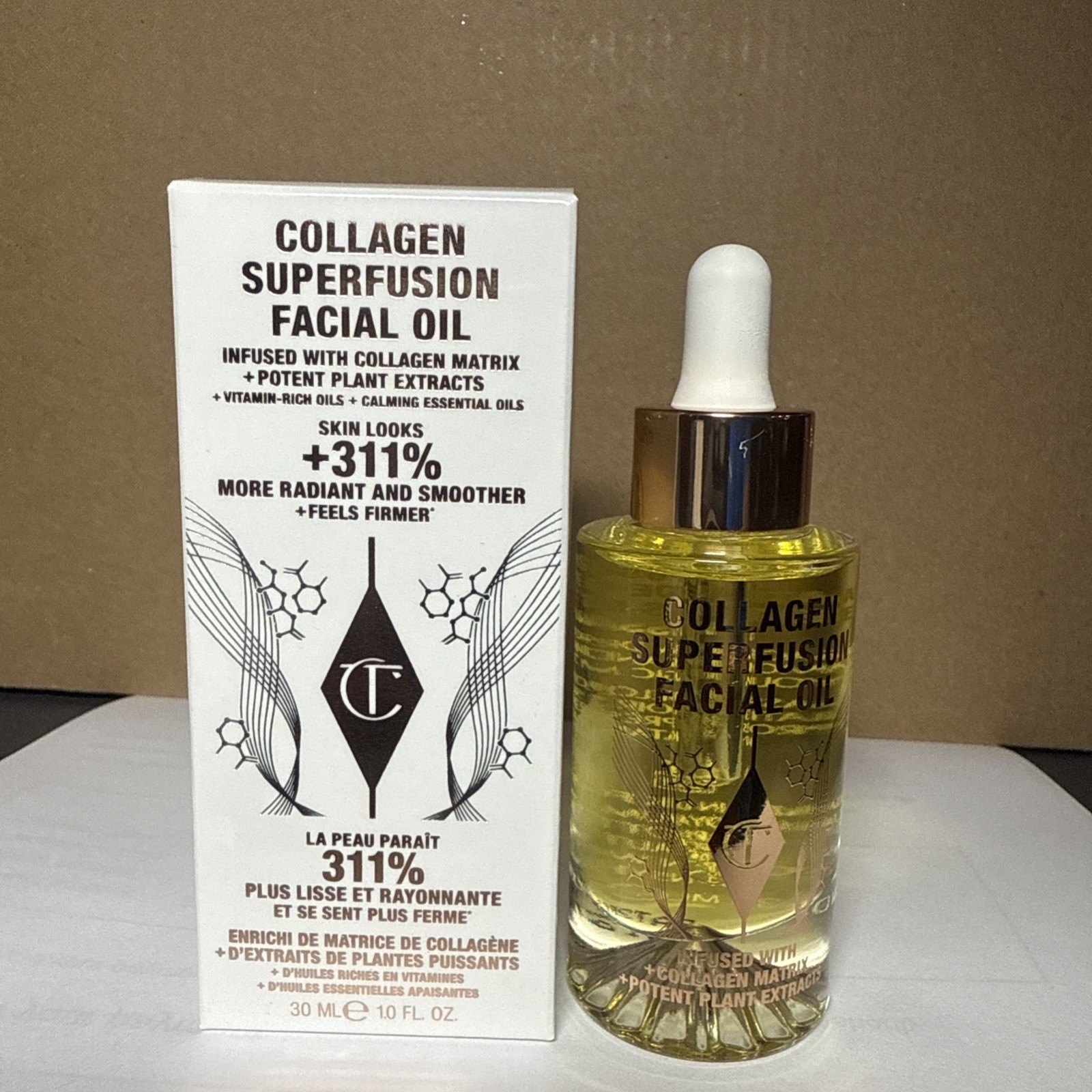 Charlotte Tilbury Collagen Superfusion Facial Oil 1.0 fl oz/30 ml, New In Box
