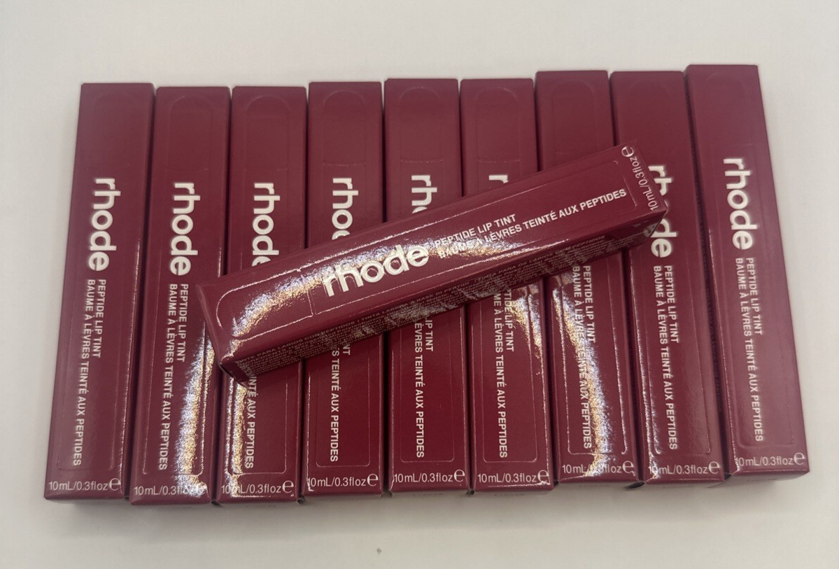 Rhode Peptide Lip Tint – Raspberry Jelly 10ml / 0.3 fl oz Lot of 10 New