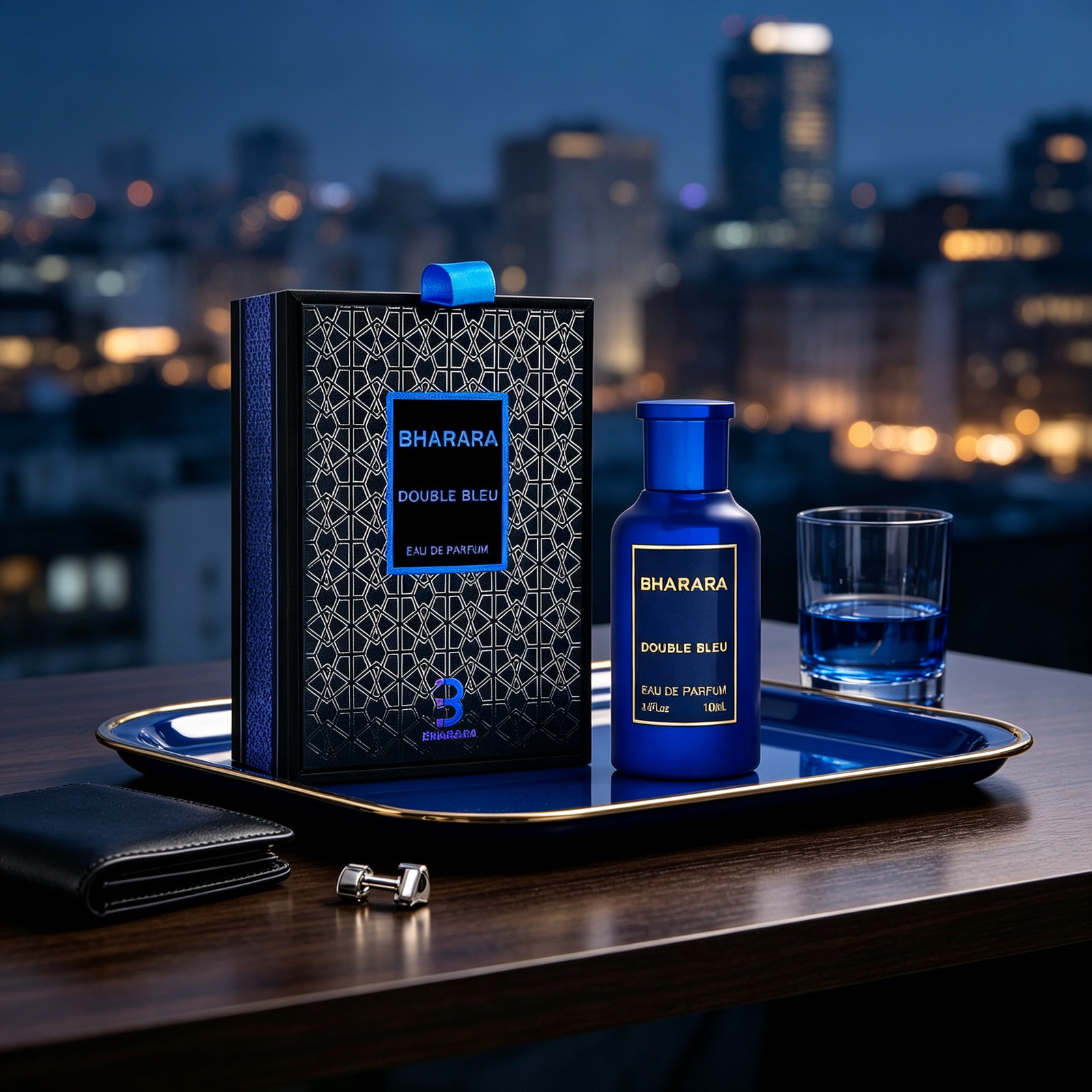 BHARARA DOUBLE BLEU EAU DE PARFUM 3.4 FL OZ FOR MEN