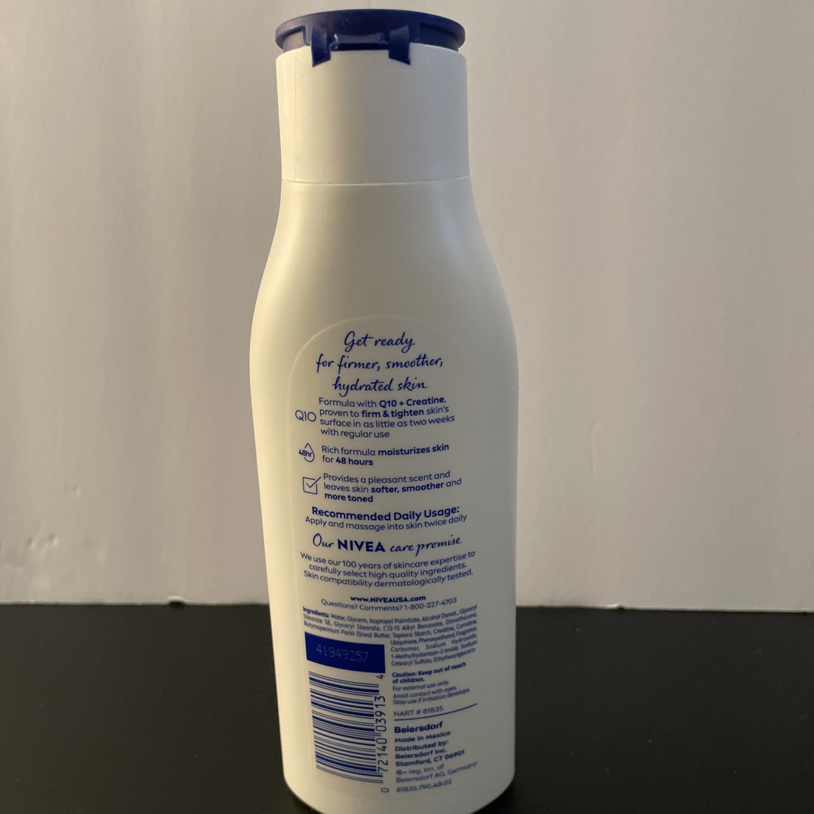 NIVEA Skin Firming Sheer Hydration Body Lotion with Q10 & Creatine 8.4 Fl oz New
