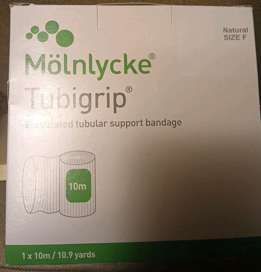 Molnlycke Tubigrip Multipurpose Tubular Bandage, Size F ⭐️ ONE BOX ⭐️