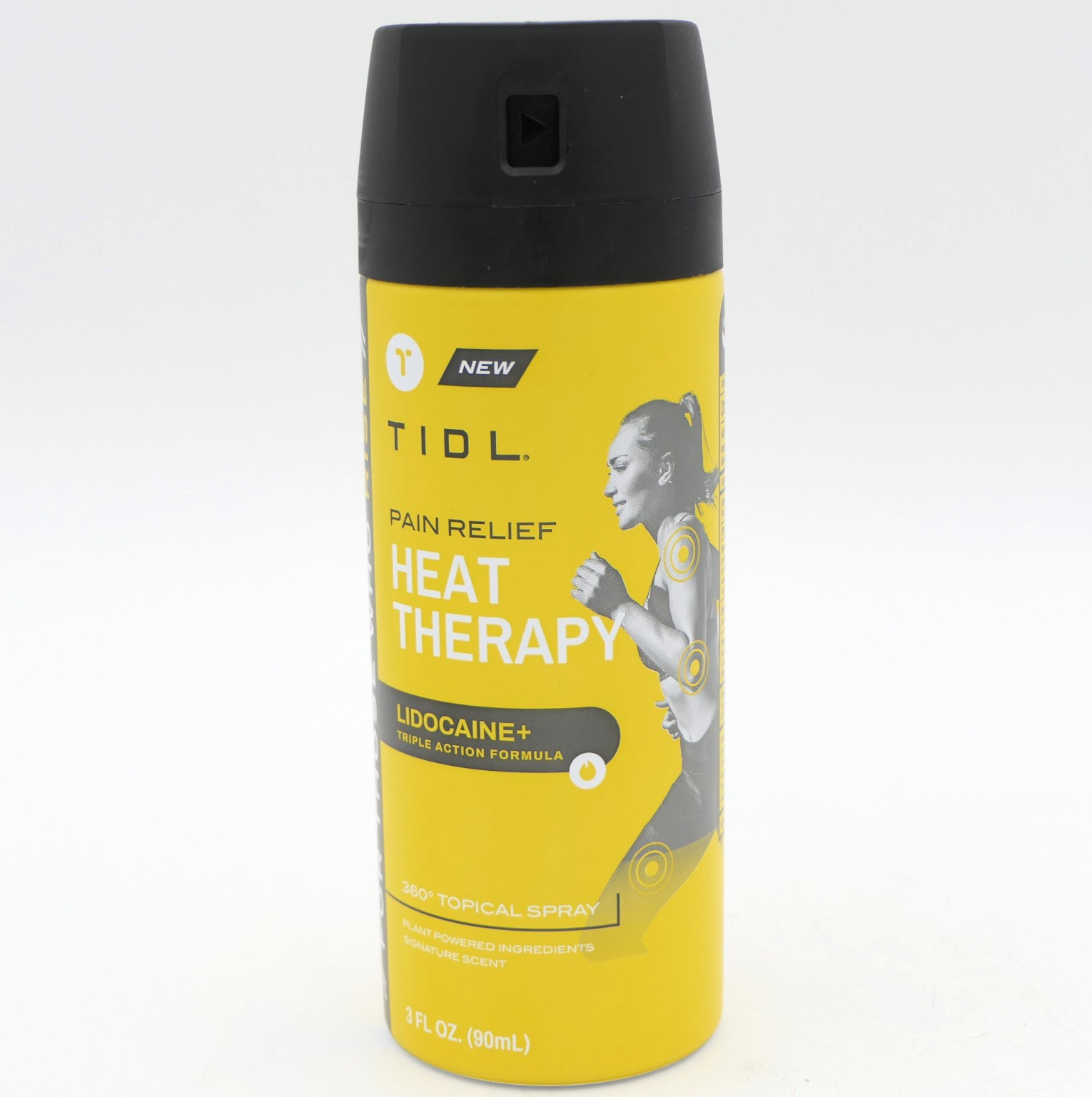 TIDL Pain Relief Heat Therapy Lidocaine+ 360 Degree Topical Spray 3 oz Exp 02/27