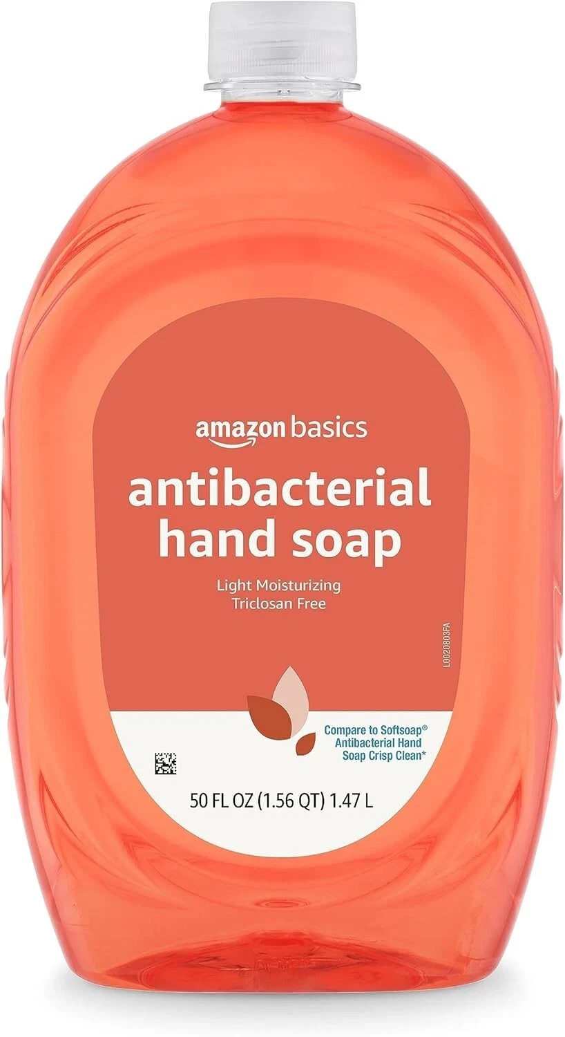Amazon Basics Antibacterial Citrus Hand Soap Refill 50oz (Triclosan-Free)