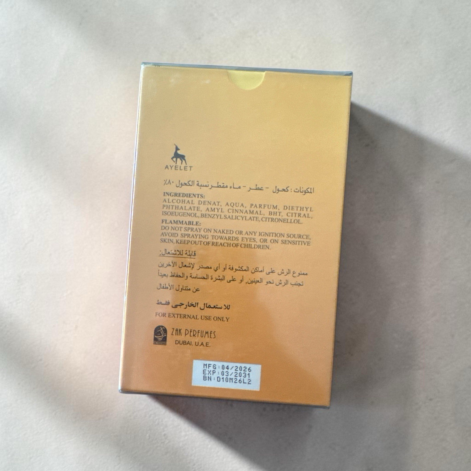 Ayelet Mango Lush Eau de Parfum EDP Vaporisateur Spray, 3.4 fl oz Regular